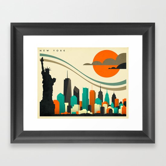 NEW YORK SKYLINE Framed Art Print