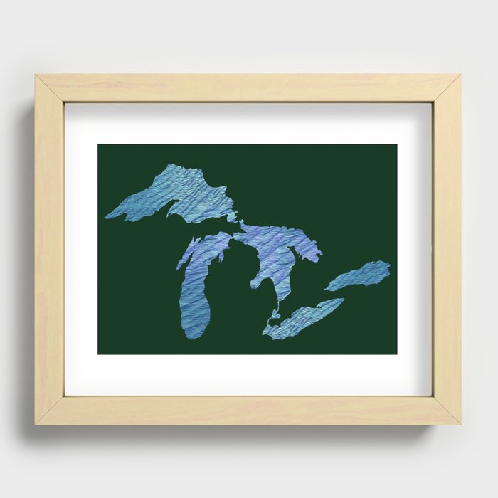 Great Lakes Recessed Framed Print