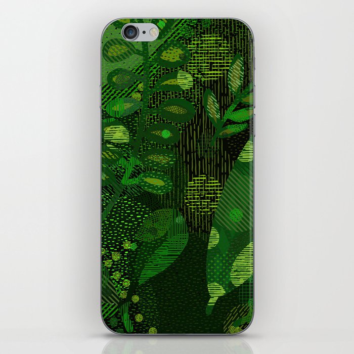 Green Jungle Layers 1 iPhone Skin