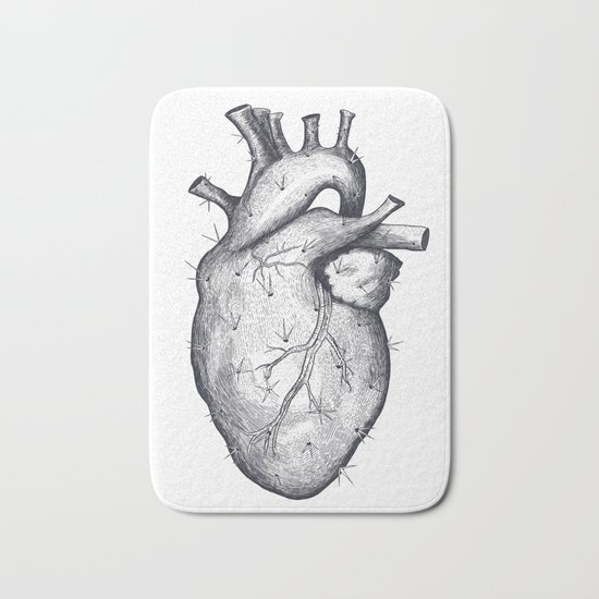 Cactus heart Bath Mat