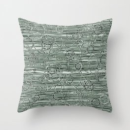 Loopy in Pewter Throw Pillow