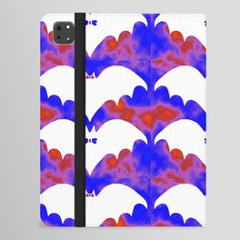 White Bats And Bows Red Blue iPad Folio Case