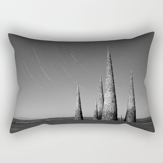 Grey black cones 4 Rectangular Pillow