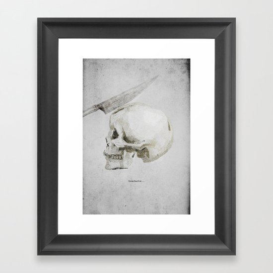 Headache Framed Art Print