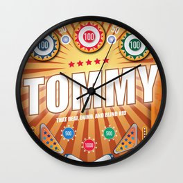 Tommy - Alternative Movie Poster  Wall Clock