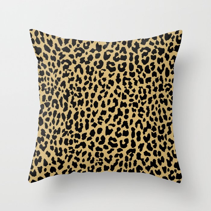 Neon Classic Leopard Throw Pillow by Mango Tangerine Studio | Society6