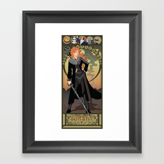 Sorsha Nouveau - Willow Framed Art Print