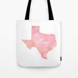 Texas Pink and Coral Bokeh Tote Bag