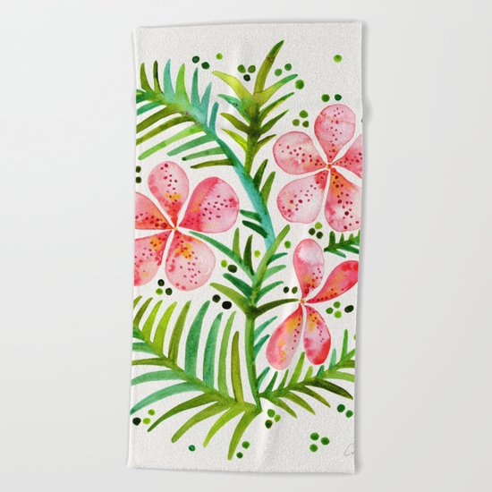 Orchid Bunch – Peach Palette Beach Towel