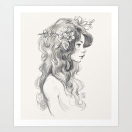 flower dreams Art Print