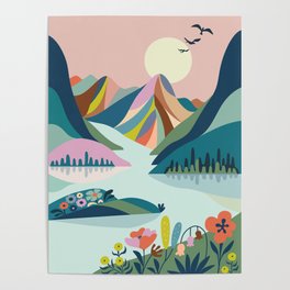 Scenic Mountains Poster