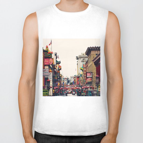 San Francisco China Town Biker Tank