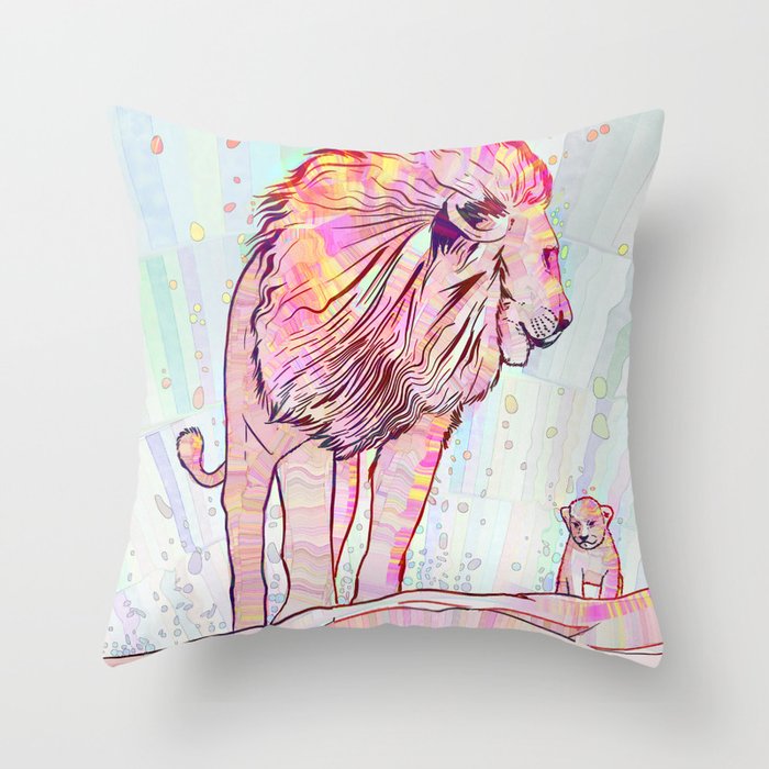 Father and Son Throw Pillow