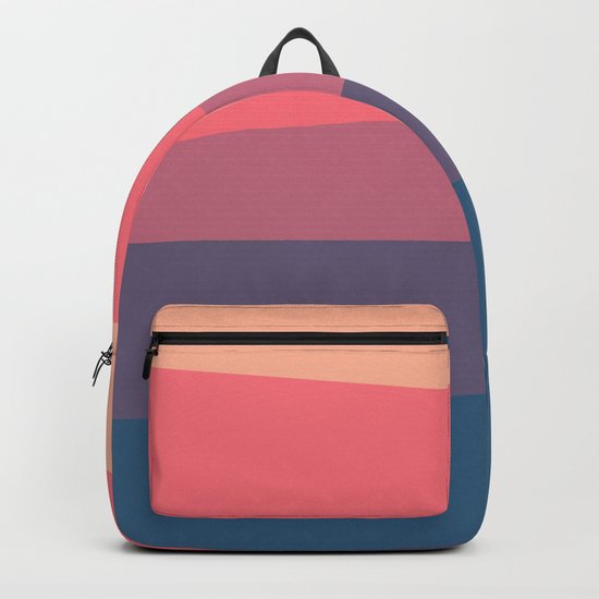 red blue color palette Backpack