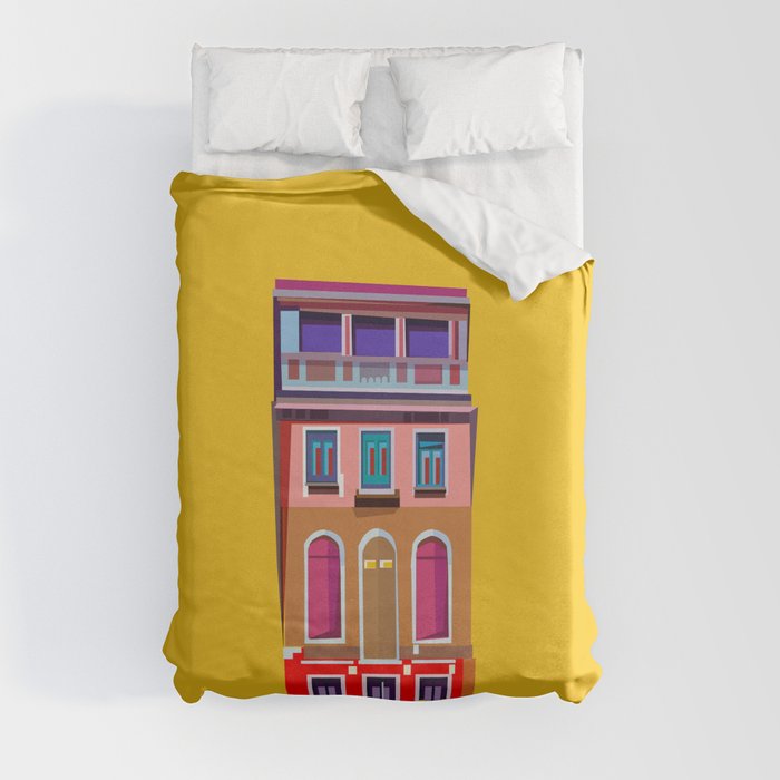 Manarola House, Cinque Terre, Italy Duvet Cover