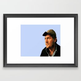 YOU ALL KNOW ME.....Quint from JAWS Framed Art Print