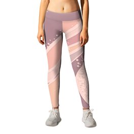 Peaches, Melons and Baby pink - muted Leggings