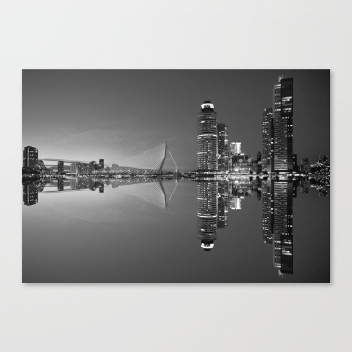 Black and White Rotterdam - The Netherlands Canvas Print