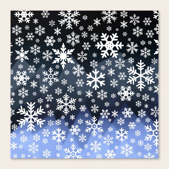 Winter night Canvas Print