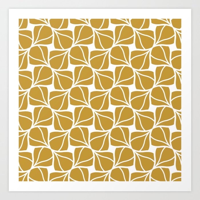 Geometric Golden vintage Seamless Pattern. Abstract Art Deco Background. Classic Stylish Texture.  Art Print