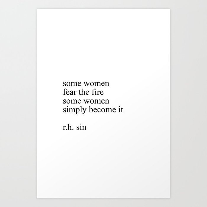R H Sin Quote Art Print By Blackandwhitetype