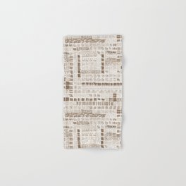 sand brown ink marks hand-drawn collection Hand & Bath Towel