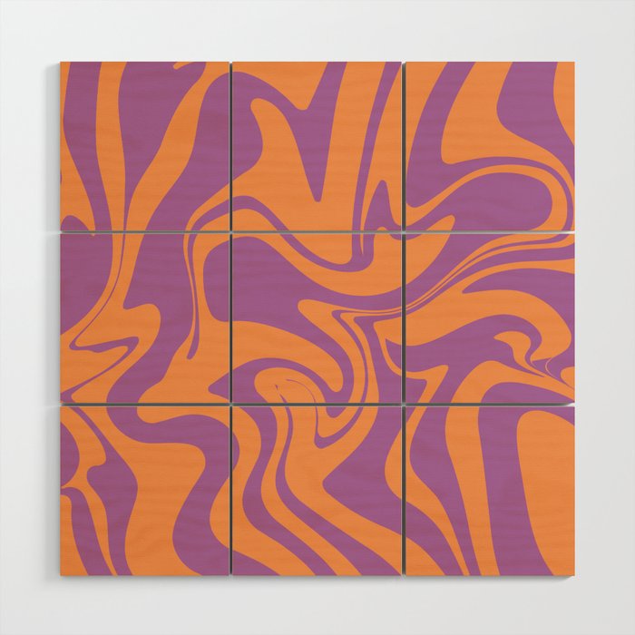 swirl abstract Wood Wall Art