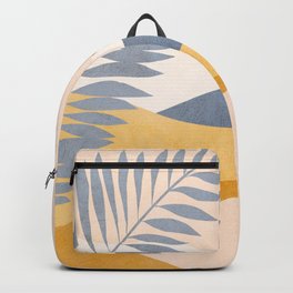 Abstract Tropical Summer Landscape - blue Backpack
