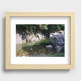 Turquoise River Recessed Framed Print