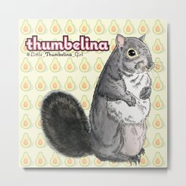 Little Thumbelina Girl: meerkat monday Metal Print | Squirrel, Thumbelinagirl, Drawing, Ink Pen, Cute, Watercolor, Art, Littlethumbelina, Thumbelina, Graphicdesign 