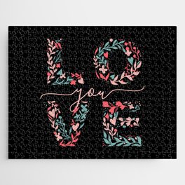 Love You Floral  Jigsaw Puzzle