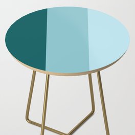 Solid blue green colors pattern palette Side Table