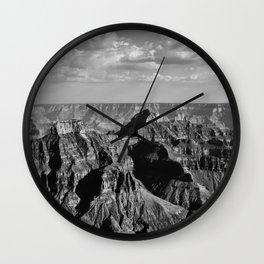 Accents Wall Clock | Grand, Landscape, Photo, Rock, Drama, National, Grey, White, Sky, Arizona 