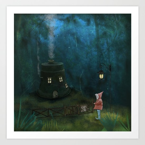 Just Visiting Art Print