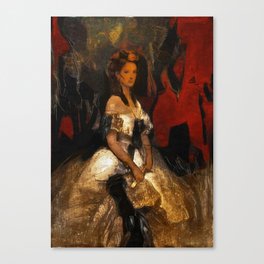 Lady and the Shreds Canvas Print