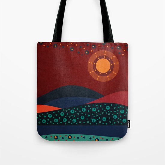 circular landscape Tote Bag