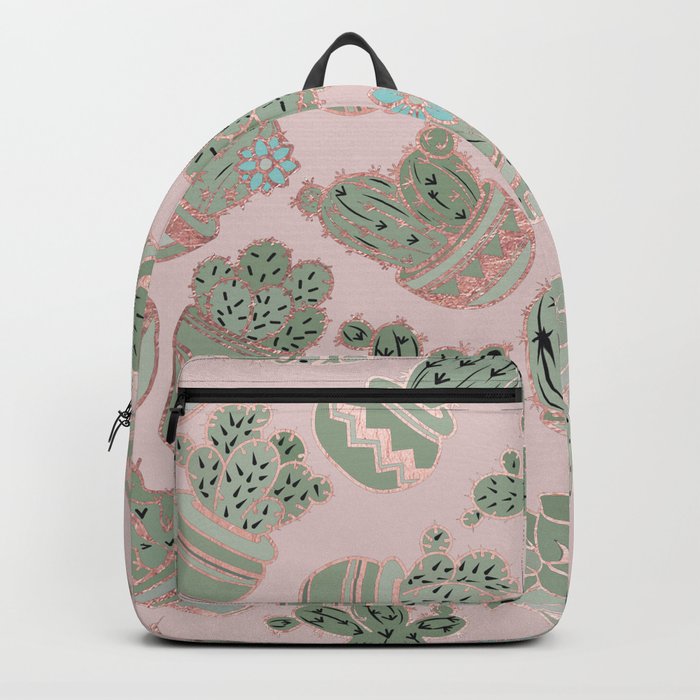 Rose gold mini store backpacks
