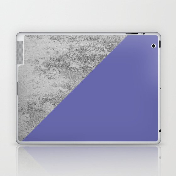 Very Peri 2022 Color Of The Year Violet Blue Periwinkle Concrete II Laptop & iPad Skin