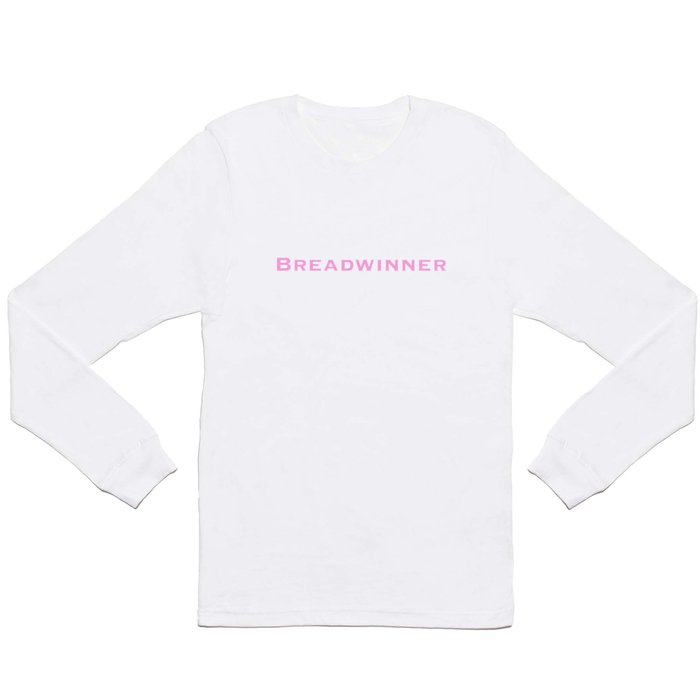 Light Pink Font Breadwinner Long Sleeve T Shirt