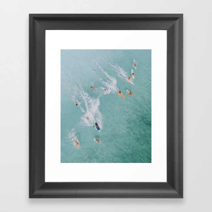 lets surf xviii Framed Art Print