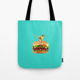 love at first bite 2 teal Tote Bag