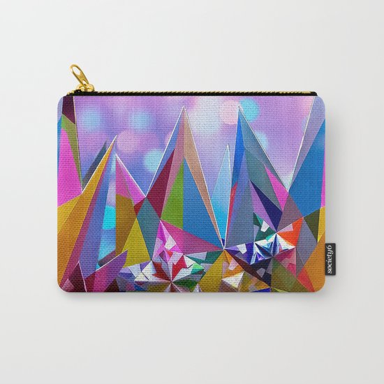 Festive colorful crystals Carry-All Pouch