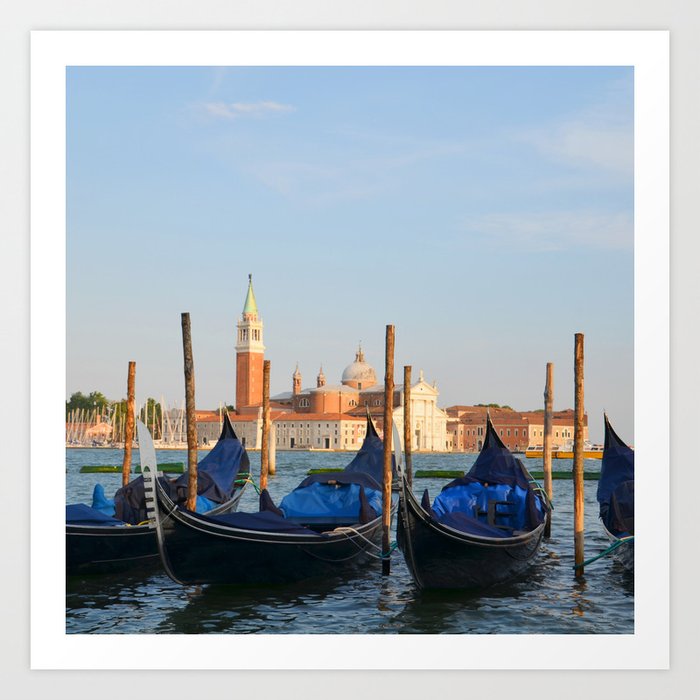 Italy Photography - Dock With Boats In Italy Art Print