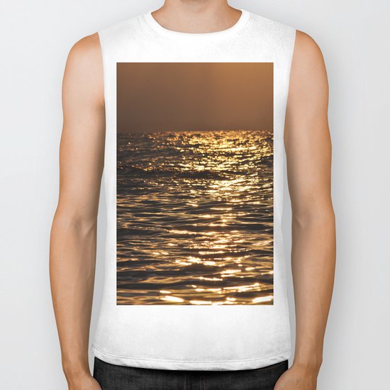 Sea sunset Biker Tank