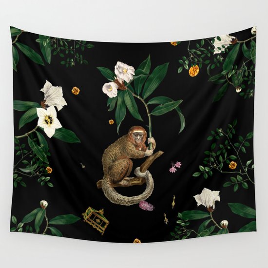 Monkey World: Amber-Ella Wall Tapestry