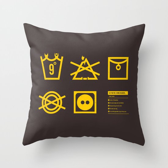 Care Instructions: Ring-bearer Throw Pillow
