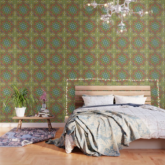 8-Fold Alhambra Pattern Wallpaper