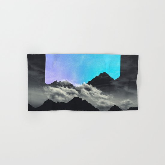 echo mountains Blue Hand & Bath Towel