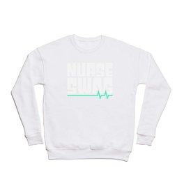 Nurse Swag Heartbeat Crewneck Sweatshirt | Funny, Therapy, Childrensnurse, Professional, Doctor, Graphicdesign, Nursing, Healthcare, Nursingstudent, Nursepractioner 