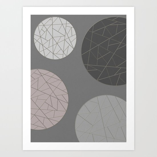 BROKEN (abstract geometric) Art Print